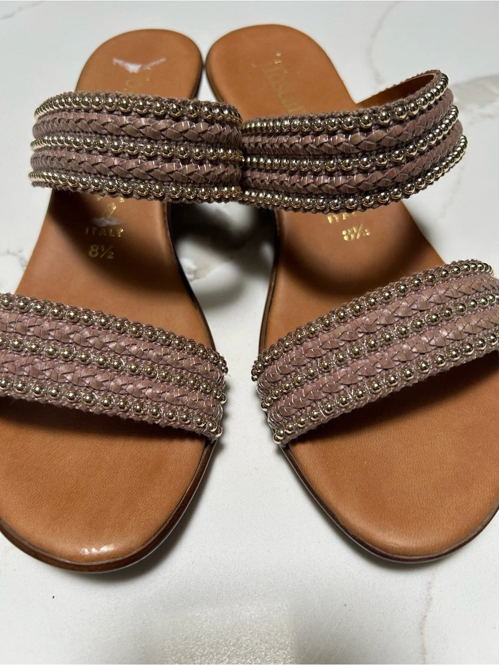 Toscanella Italian Made Wedge Sandals